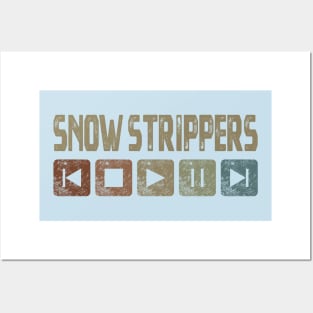 Snow Strippers Control Button Posters and Art